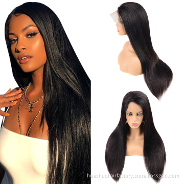 8-30 inch 13x4 Lace Front Human Hair Wigs Pre Plucked Brazilian Straight Remy Lace Frontal Wig For Black Women
